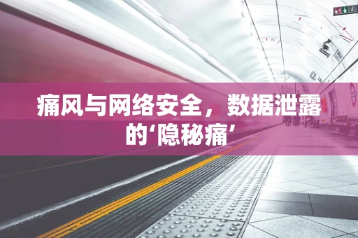 痛风与网络安全，数据泄露的‘隐秘痛’
