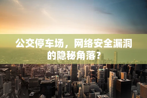 公交停车场，网络安全漏洞的隐秘角落？