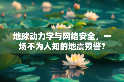 地球动力学与网络安全，一场不为人知的地震预警？