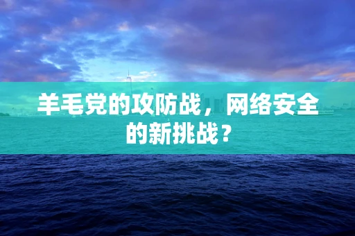 羊毛党的攻防战，网络安全的新挑战？