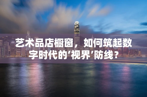 艺术品店橱窗，如何筑起数字时代的‘视界’防线？