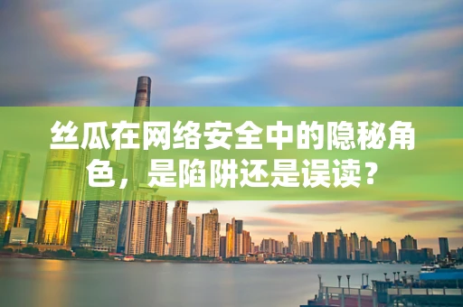 丝瓜在网络安全中的隐秘角色，是陷阱还是误读？