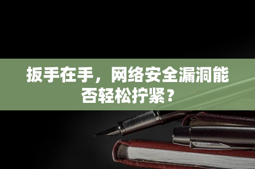 扳手在手，网络安全漏洞能否轻松拧紧？