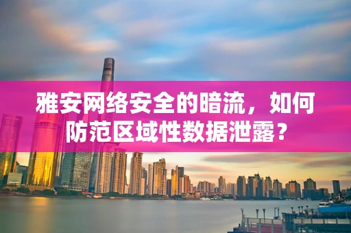 雅安网络安全的暗流，如何防范区域性数据泄露？