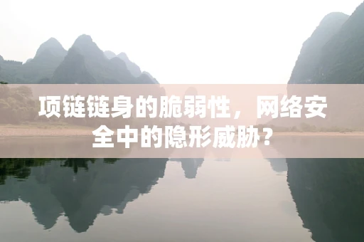 项链链身的脆弱性，网络安全中的隐形威胁？