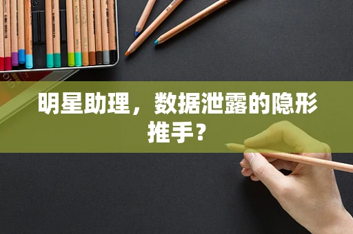明星助理，数据泄露的隐形推手？