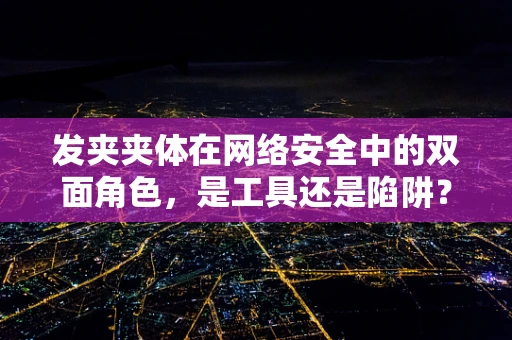 发夹夹体在网络安全中的双面角色，是工具还是陷阱？