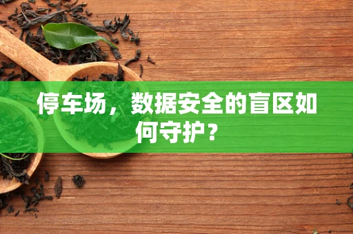 停车场，数据安全的盲区如何守护？