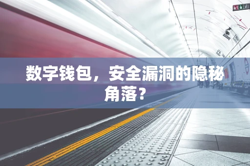 数字钱包，安全漏洞的隐秘角落？