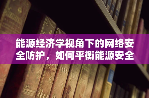 能源经济学视角下的网络安全防护，如何平衡能源安全与数据安全？