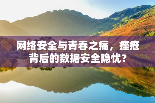 网络安全与青春之痛，痤疮背后的数据安全隐忧？