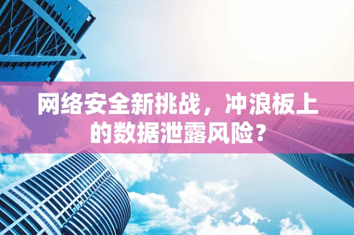 网络安全新挑战，冲浪板上的数据泄露风险？