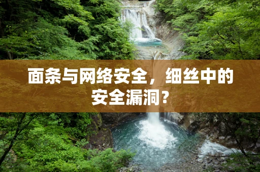 面条与网络安全，细丝中的安全漏洞？