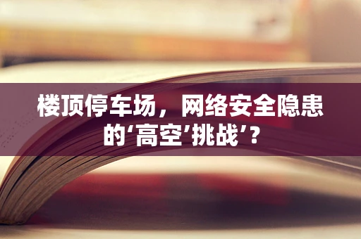 楼顶停车场，网络安全隐患的‘高空’挑战’？