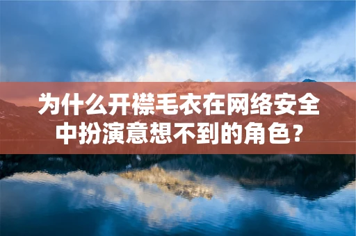 为什么开襟毛衣在网络安全中扮演意想不到的角色？