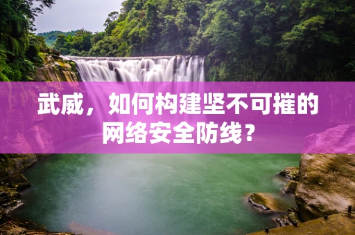 武威，如何构建坚不可摧的网络安全防线？