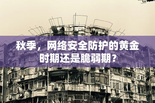 秋季，网络安全防护的黄金时期还是脆弱期？