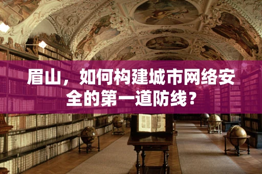 眉山，如何构建城市网络安全的第一道防线？