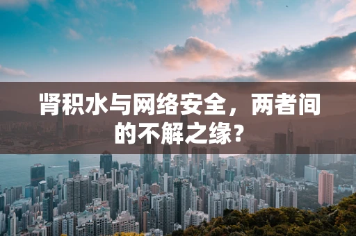 肾积水与网络安全，两者间的不解之缘？