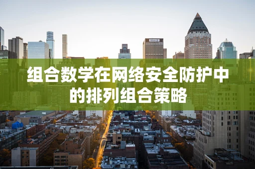 组合数学在网络安全防护中的排列组合策略