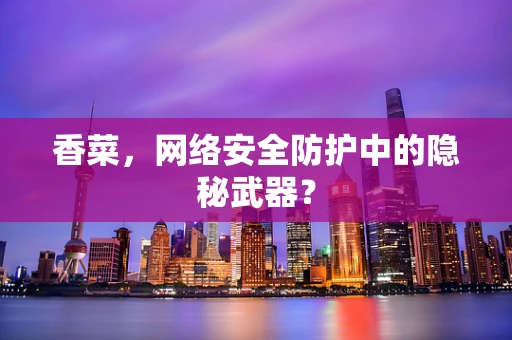 香菜，网络安全防护中的隐秘武器？
