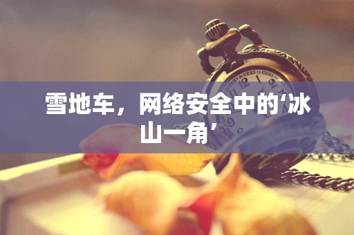 雪地车，网络安全中的‘冰山一角’