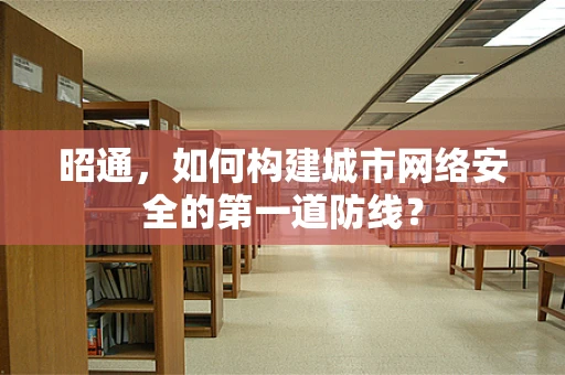 昭通，如何构建城市网络安全的第一道防线？