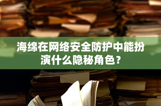 海绵在网络安全防护中能扮演什么隐秘角色？