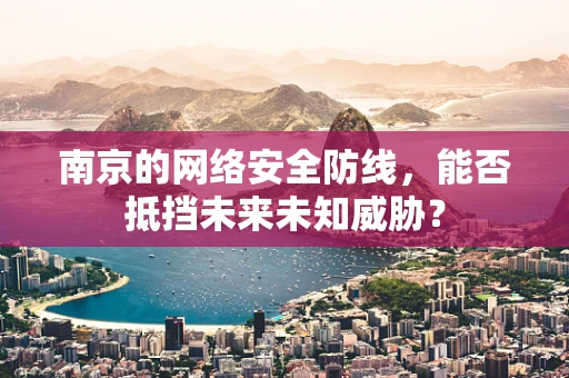 南京的网络安全防线，能否抵挡未来未知威胁？