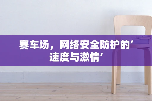 赛车场，网络安全防护的‘速度与激情’