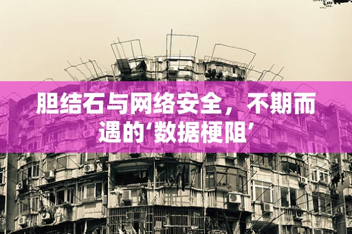 胆结石与网络安全，不期而遇的‘数据梗阻’