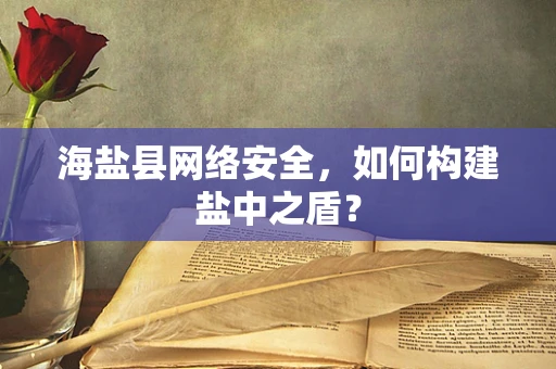 海盐县网络安全，如何构建盐中之盾？