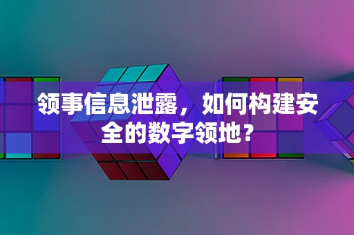 领事信息泄露，如何构建安全的数字领地？