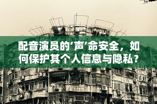 配音演员的‘声’命安全，如何保护其个人信息与隐私？