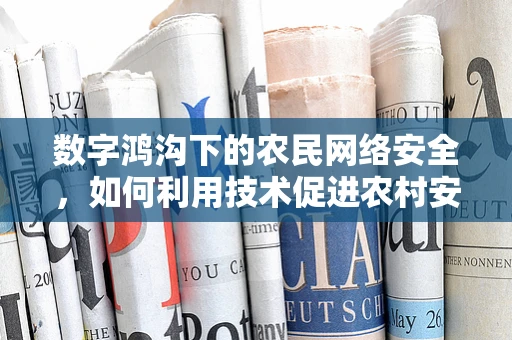 数字鸿沟下的农民网络安全，如何利用技术促进农村安全上网？