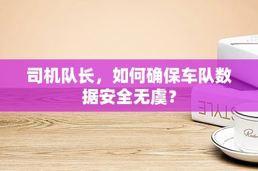 司机队长，如何确保车队数据安全无虞？