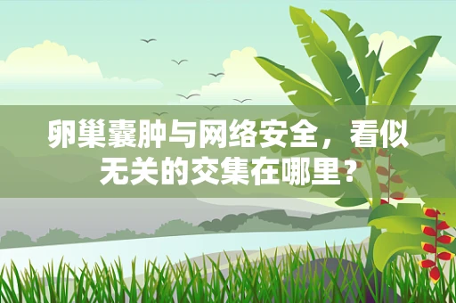 卵巢囊肿与网络安全，看似无关的交集在哪里？