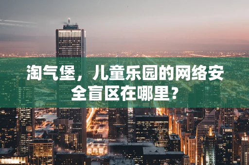 淘气堡，儿童乐园的网络安全盲区在哪里？