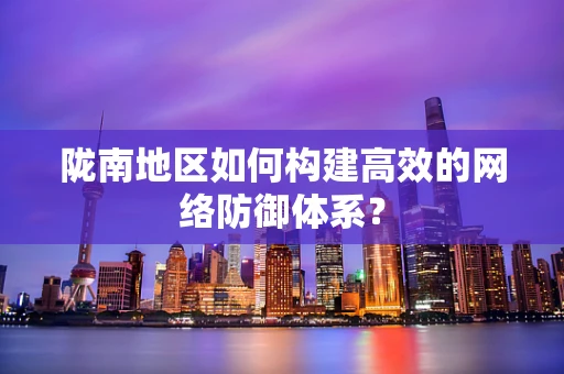 陇南地区如何构建高效的网络防御体系？