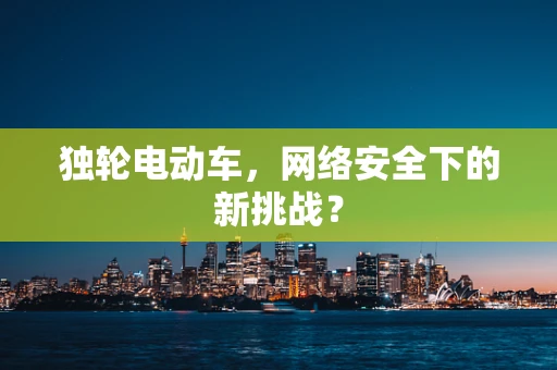 独轮电动车，网络安全下的新挑战？