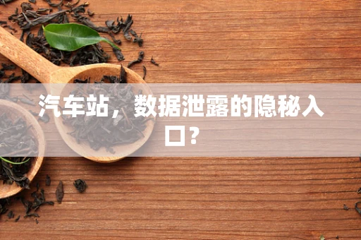 汽车站，数据泄露的隐秘入口？