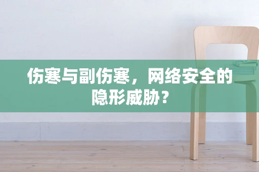 伤寒与副伤寒，网络安全的隐形威胁？
