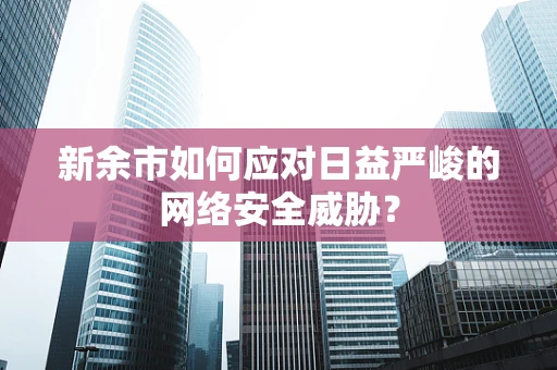 新余市如何应对日益严峻的网络安全威胁？