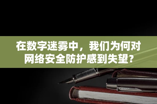 在数字迷雾中，我们为何对网络安全防护感到失望？
