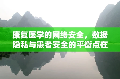 康复医学的网络安全，数据隐私与患者安全的平衡点在哪里？