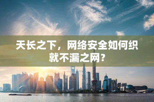 天长之下，网络安全如何织就不漏之网？