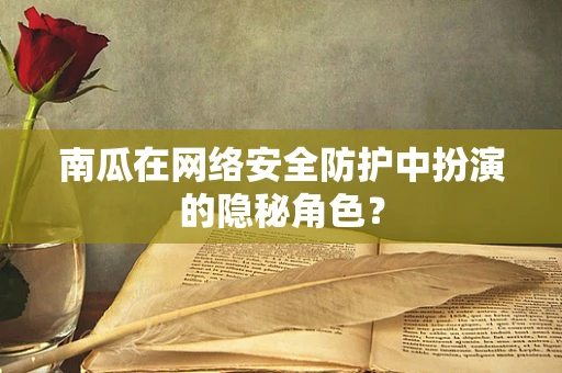 南瓜在网络安全防护中扮演的隐秘角色？