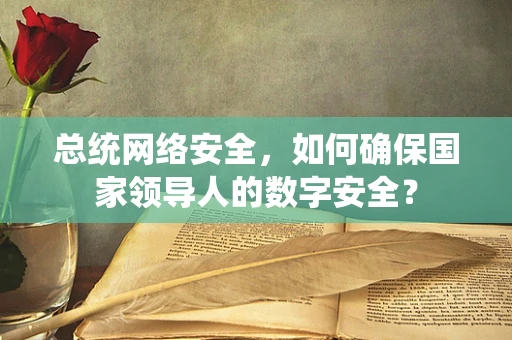 总统网络安全，如何确保国家领导人的数字安全？