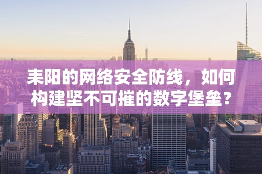 耒阳的网络安全防线，如何构建坚不可摧的数字堡垒？