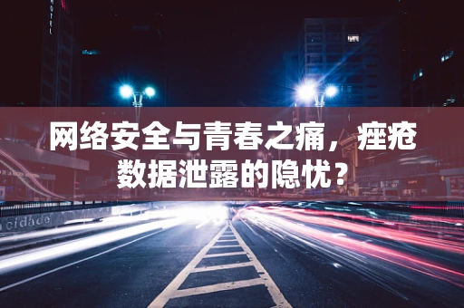 网络安全与青春之痛，痤疮数据泄露的隐忧？